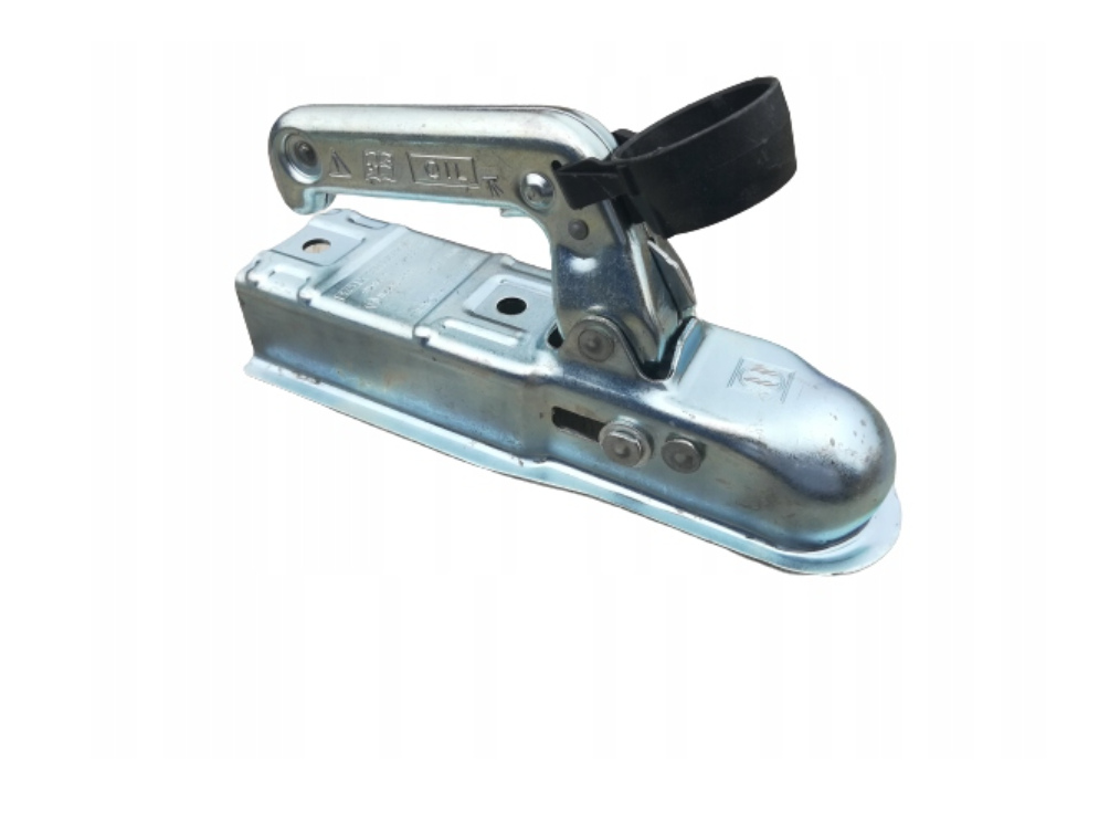 Golyóscsap Utánfutóhoz Winterhoff típusú – 800 kg DMC, 60 mm Négyszög Vonórúdhoz, Kopásjelzővel + Dugótartóval