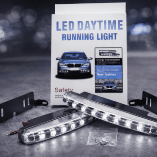 16 LED DRL Nappali Menetfény szett 12V – Hideg Fehér, Vízálló, Univerzális