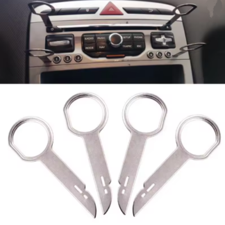 Rádió kiszedő szett – 4 db Volkswagen, Audi, Ford, Mercedes, Skoda - Fejegység kiszerelő szerszám